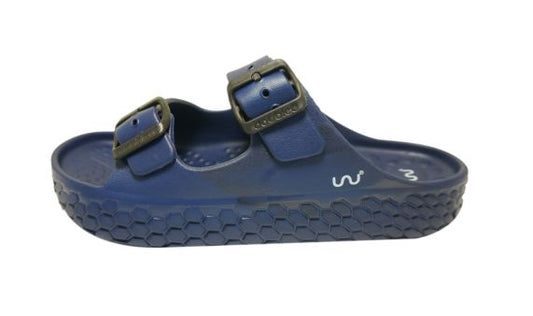 Doubleu Sakura Women Slipper Comfortable & Light Weight Recovery Footwear (NAVY BLUE)