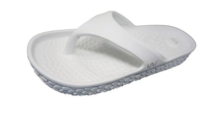 Doubleu Kyoto Women Slipper Comfortable & Light Weight Recovery Footwear (WHITE)