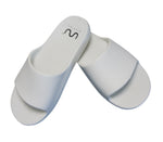 Doubleu Milano Men Slipper Comfortable & Light Weight Recovery Footwear (White)