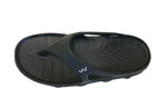 Doubleu Riva Men Slipper Comfortable & Light Weight Recovery Footwear (BLACK)