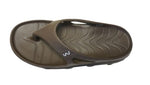 Doubleu Riva Men Slipper Comfortable & Light Weight Recovery Footwear (C BROWN)