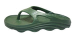 Doubleu Riva Men Slipper Comfortable & Light Weight Recovery Footwear (DARK OLIVE GREEN)