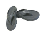 Doubleu Riva Men Slipper Comfortable & Light Weight Recovery Footwear (GREY/CARBONE Men)