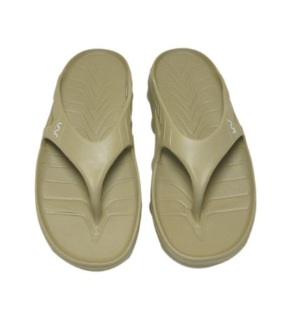 Doubleu Riva Men Slipper Comfortable & Light Weight Recovery Footwear (KHAKI)