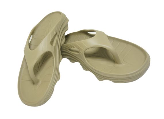 Doubleu Riva Men Slipper Comfortable & Light Weight Recovery Footwear (KHAKI)