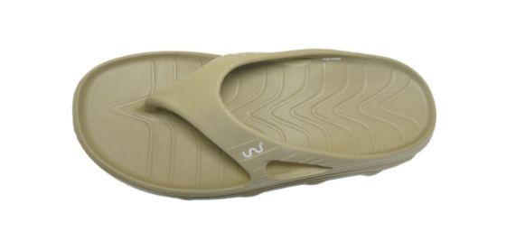 Doubleu Riva Men Slipper Comfortable & Light Weight Recovery Footwear (KHAKI)