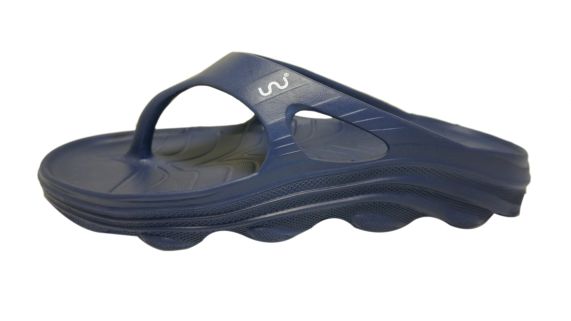 Doubleu Riva Men Slipper Comfortable & Light Weight Recovery Footwear (NAVY BLUE)