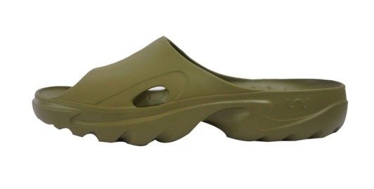 Doubleu Roma Slider for Men Comfortable Recovery Footwear (Does Not Shrink) (Olive)