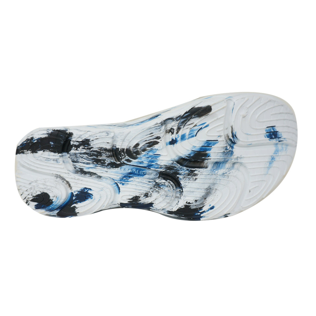 Ultra Sporty Slide  Soft Dr Anti-Skid Slipper for Men Ultra Sporty Slide White Bleu Black