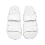 Doubleu Sakura Women Slipper Comfortable & Light Weight Recovery Footwear (WHITE)