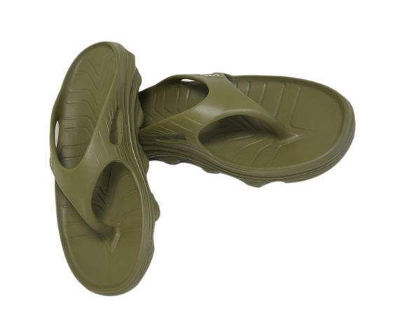 Doubleu Riva Men Slipper Comfortable & Light Weight Recovery Footwear (OLIVE GREEN Men)