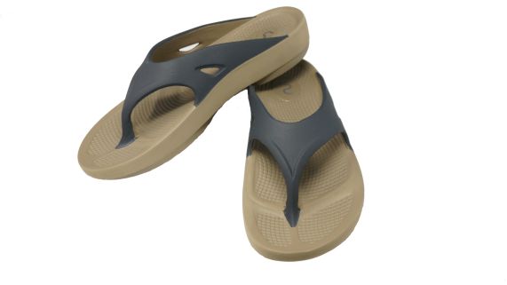 Doubleu Comfort Men Slipper Comfortable & Light Weight Recovery Footwear (Dark Beige + Grey Men)