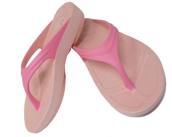 Doubleu Lite Women Slipper Comfortable & Light Weight Recovery Footwear (Pink + Strawberry)