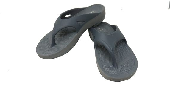 Doubleu Comfort Men Slipper Comfortable & Light Weight Recovery Footwear (Grey + Carbon)