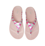 Doubleu Lite Women Slipper Comfortable & Light Weight Recovery Footwear (Pink + Pink Silver - Line)