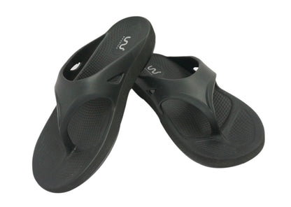 Doubleu Comfort Men Comfortable & Light Weight Black  Slipper