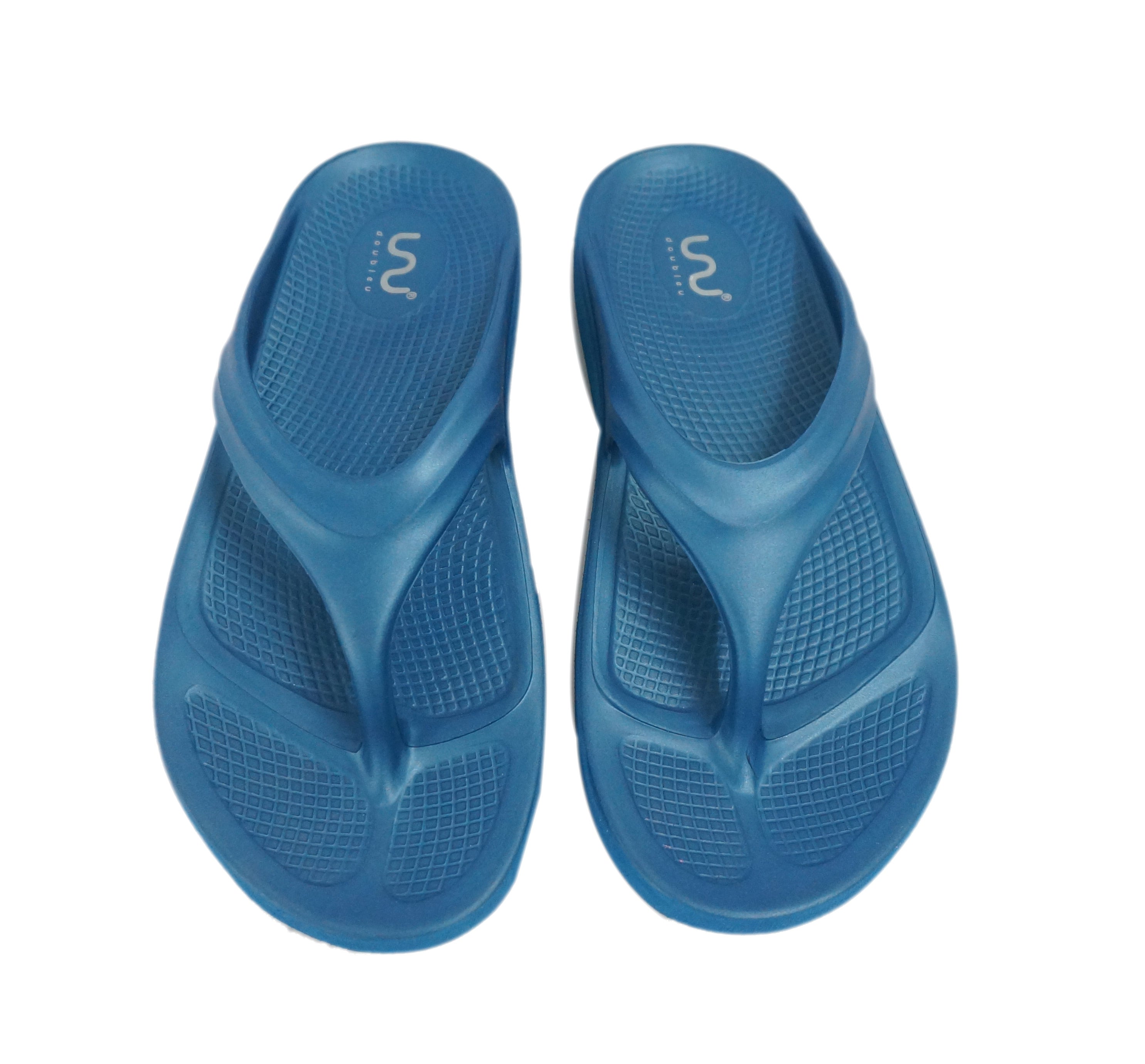 Doubleu Lite Women Slipper Comfortable & Light Weight Recovery Footwear (Metal Blue)