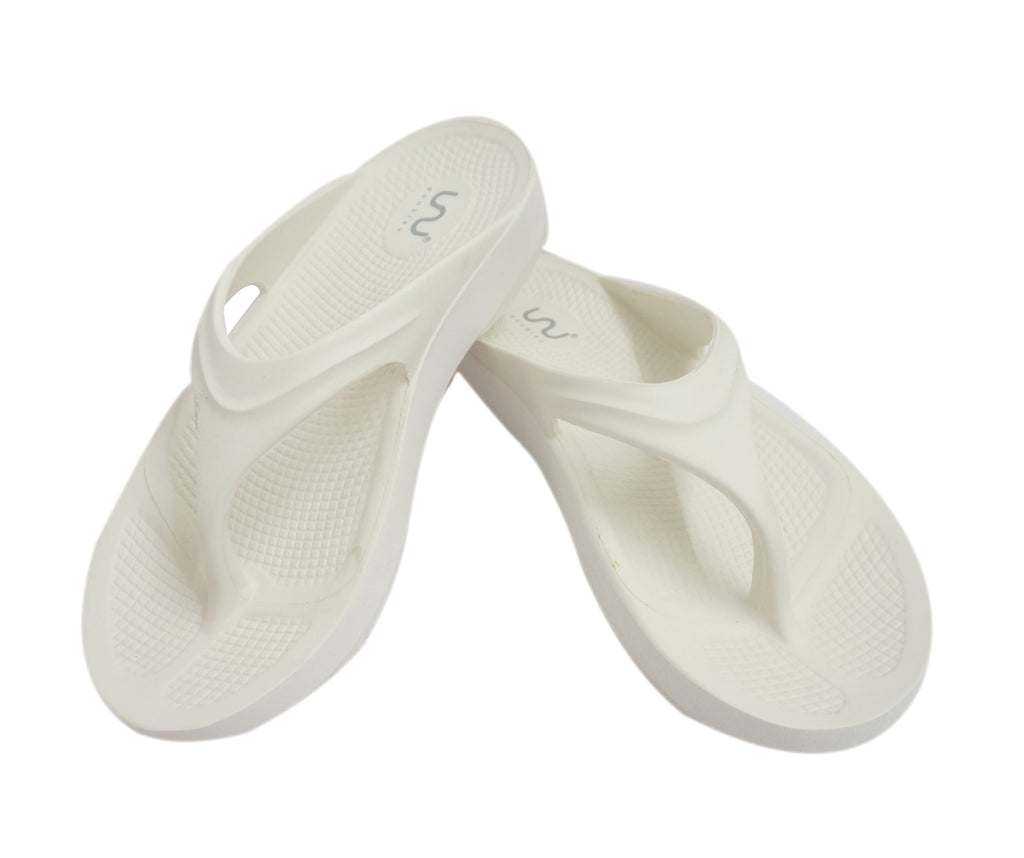 Doubleu Lite Women  Comfortable & Light Weight  White Slipper