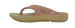 Doubleu Comfort Men Slipper Comfortable & Light Weight Recovery Footwear (Dark Beige + Tan)