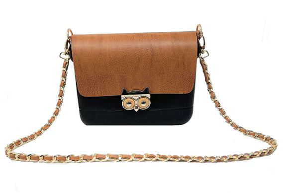 Doubleu Lulu Bag - Black + Camel Brown