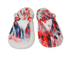 Doubleu California Men Slipper White-Red-Blue