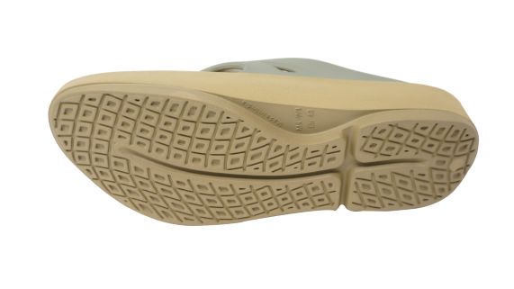 Doubleu Comfort Men Slipper Comfortable & Light Weight Recovery Footwear (Dark Beige + Light Grey)