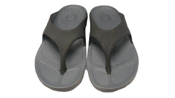 Doubleu Comfort Men Slipper Comfortable & Light Weight Recovery Footwear (Grey + Black Men)
