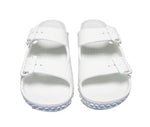 Doubleu Sakura Women Slipper Comfortable & Light Weight Recovery Footwear (WHITE)