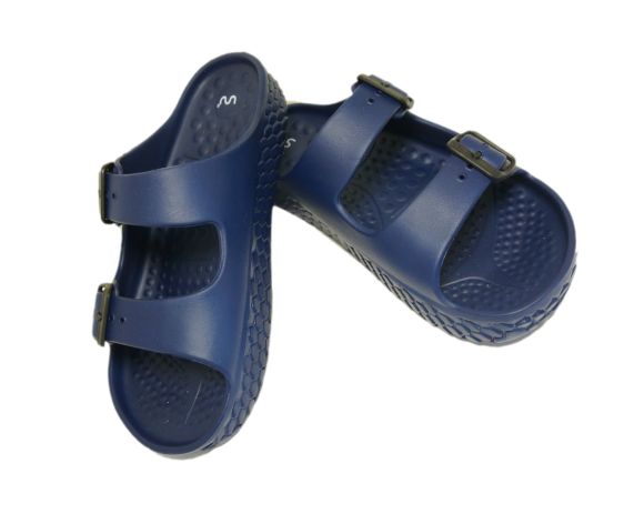 Doubleu Sakura Women Slipper Comfortable & Light Weight Recovery Footwear (NAVY BLUE)
