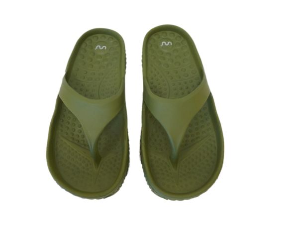 Doubleu Kyoto Women Slipper Comfortable & Light Weight Recovery Footwear (OLIVE GREEN)